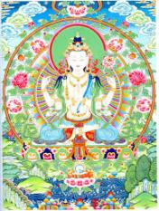 Avalokiteshvara . De Boeddhistische bodhisattva van 'Great Compassion'.